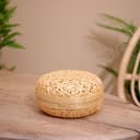 Шкатулка с крышкой плетёная, 20×20×11 см, бамбук