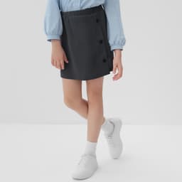 Юбка школьная для девочки MINAKU: Casual Collection, серая, рост 122 см