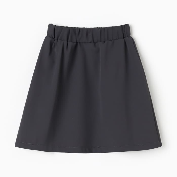 Юбка школьная для девочки MINAKU: Casual Collection, серая, рост 122 см