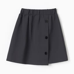 Юбка школьная для девочки MINAKU: Casual Collection, серая, рост 122 см