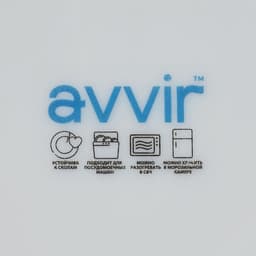 Тарелки Avvir «Дива», d=23 см, набор 6 шт., стеклокерамика, белые