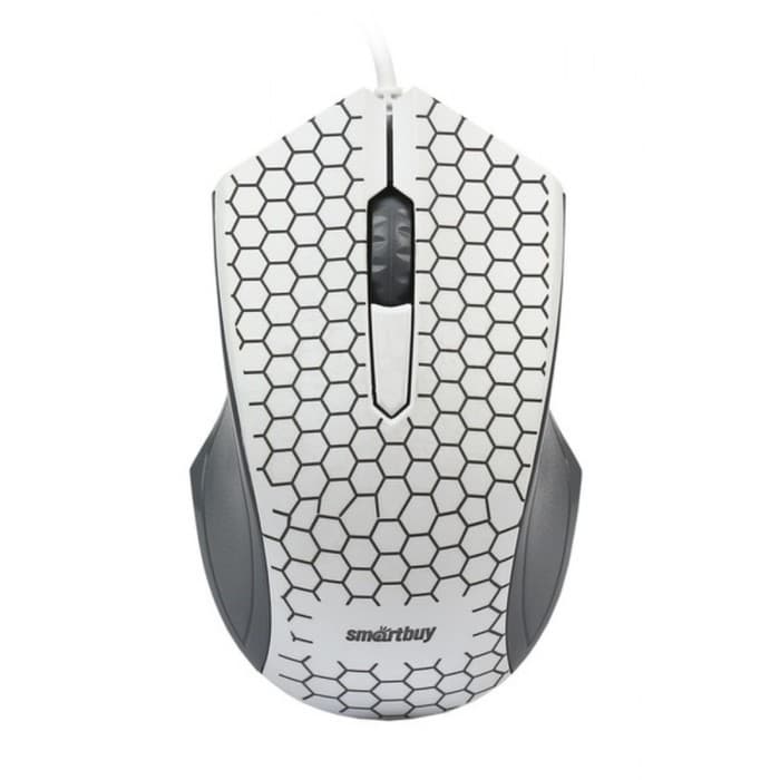 Мышь Smartbuy ONE 334-W , проводная, оптическая, 1000 dpi, USB, белая