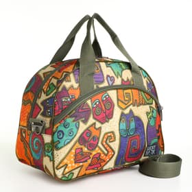 Сумка дорожная на молнии, наружный карман, держатель для чемодана, длинный ремень, бежевая, оранжевая