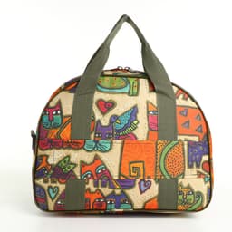 Сумка дорожная на молнии, наружный карман, держатель для чемодана, длинный ремень, бежевая, оранжевая