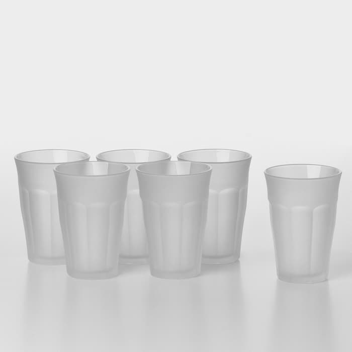 Набор стаканов PICARDIE, 360 мл, 6 шт., стекло, матовый