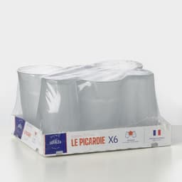 Набор стаканов PICARDIE, 360 мл, 6 шт., стекло, матовый