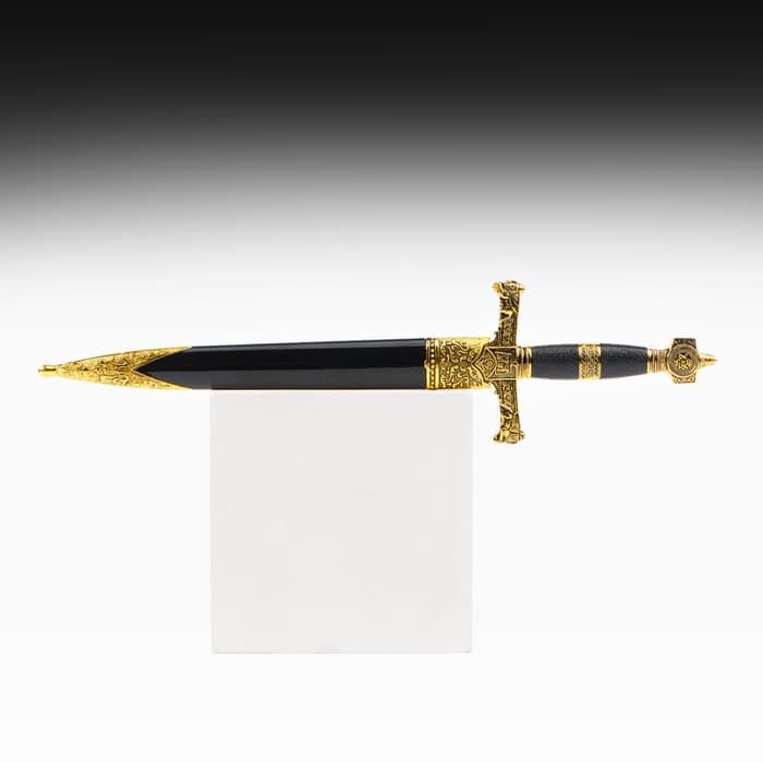 Макет оружия «Сувенирный кортик. Звезда Давида», золото-синий, 10×40 см