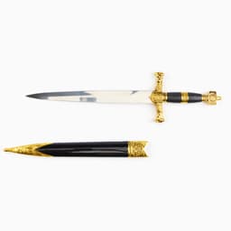 Макет оружия «Сувенирный кортик. Звезда Давида», золото-синий, 10×40 см