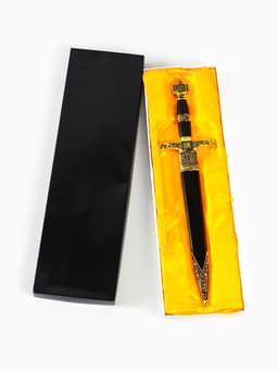 Макет оружия «Сувенирный кортик. Звезда Давида», золото-синий, 10×40 см