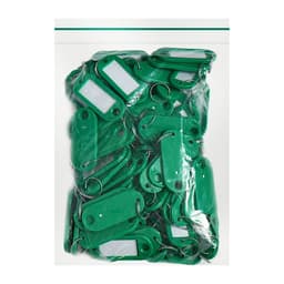 Набор бирок для ключей на кольце «Идентификатор», 53 мм, 100 шт., зелёный