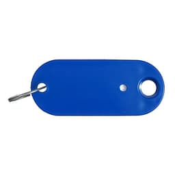Набор бирок для ключей на кольце «Идентификатор», 53 мм, 100 шт., синий
