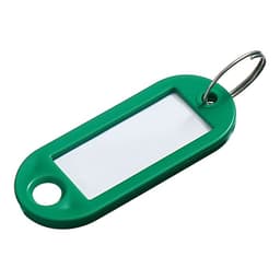 Набор бирок для ключей на кольце «Идентификатор», 53 мм, 10 шт., зелёный