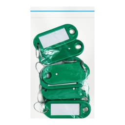 Набор бирок для ключей на кольце «Идентификатор», 53 мм, 10 шт., зелёный