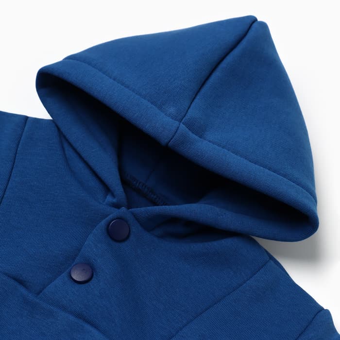 Худи детское «Крошка Я» Blueberry, рост 62-68 см, синяя