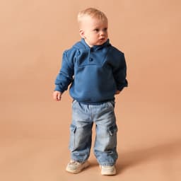 Худи детское «Крошка Я» Blueberry, рост 62-68 см, синяя