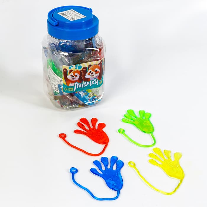 Липучка Funny toys «Лапки вверх», цвета МИКС, в банке
