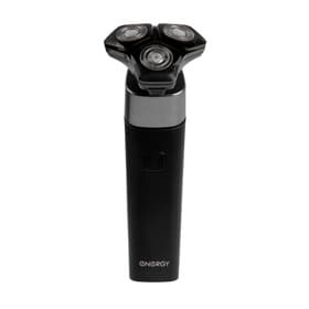 Электробритва Energy EN-729, роторная, 5 Вт, 3 головки, влажное бритьё, от АКБ, чёрная