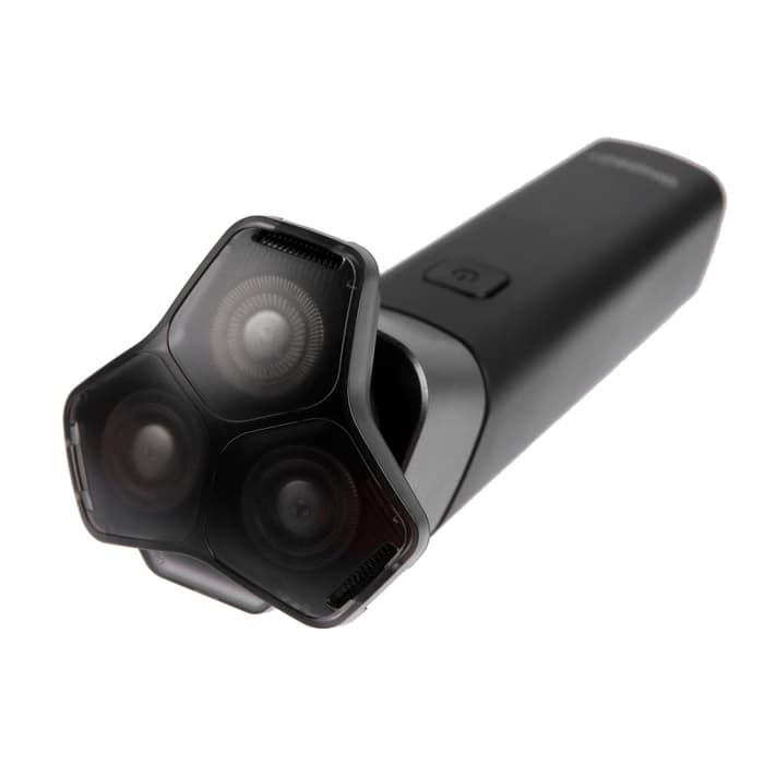 Электробритва Energy EN-729, роторная, 5 Вт, 3 головки, влажное бритьё, от АКБ, чёрная