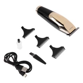 Машинка для стрижки Energy EN-748, 3 Вт, 0.5/1/1.5 мм, нержавеющая сталь, АКБ, чёрно-золотистая