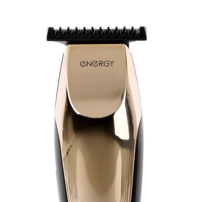 Машинка для стрижки Energy EN-748, 3 Вт, 0.5/1/1.5 мм, нержавеющая сталь, АКБ, чёрно-золотистая