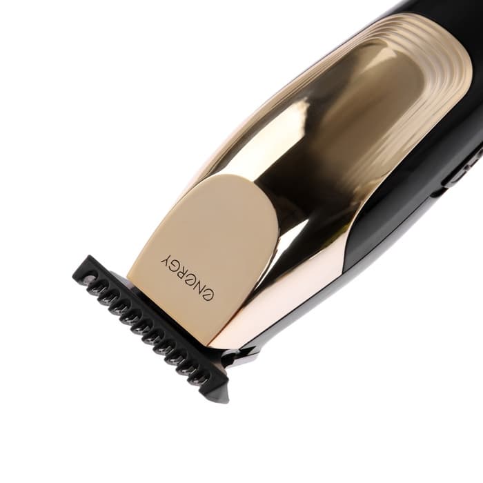 Машинка для стрижки Energy EN-748, 3 Вт, 0.5/1/1.5 мм, нержавеющая сталь, АКБ, чёрно-золотистая