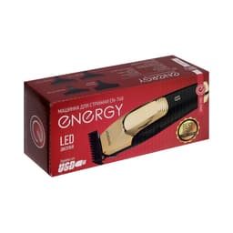 Машинка для стрижки Energy EN-748, 3 Вт, 0.5/1/1.5 мм, нержавеющая сталь, АКБ, чёрно-золотистая