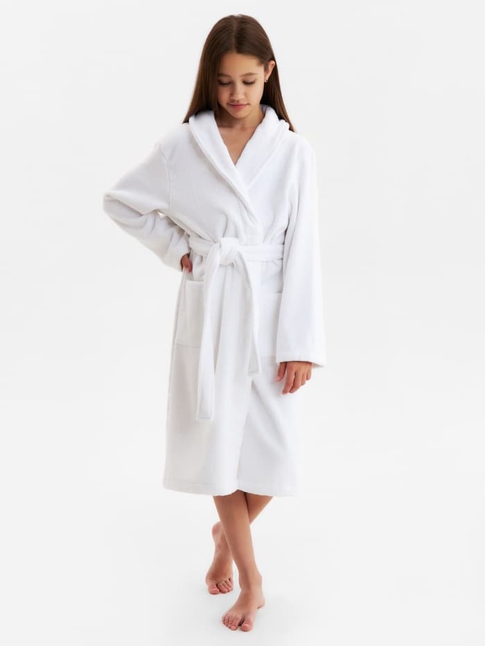 Халат махровый детский SL HOME: Kids «Блан де Блан», размер 32, 100% хлопок, 380 г/м²