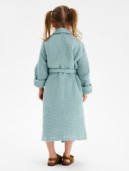 Халат вафельный детский SL HOME: Kids «Аззура», размер 32 (110-116 см), 100% хлопок, 280 г/м²