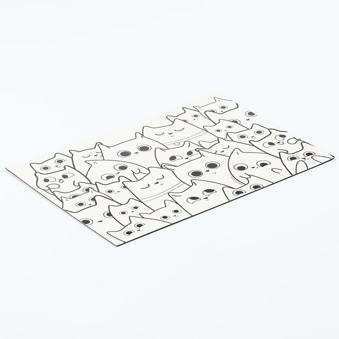 Магнит-раскраска многоразовая «Котики», 14.8×21 см