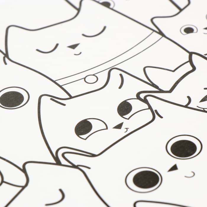 Магнит-раскраска многоразовая «Котики», 14.8×21 см