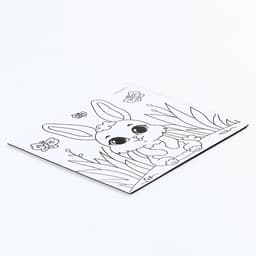 Магнит-раскраска «Зайка», 10 × 10 см