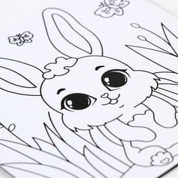 Магнит-раскраска «Зайка», 10 × 10 см