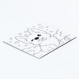 Магнит-раскраска «Корги», 10 × 10 см