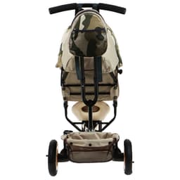 Велосипед детский трёхколёсный Vivat 1, трансформер, с родительской ручкой, диаметр колёс 8" и 10", принт хаки, бежевый