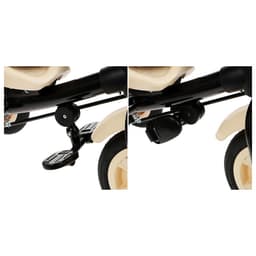 Велосипед детский трёхколёсный Vivat 1, трансформер, с родительской ручкой, диаметр колёс 8" и 10", принт хаки, бежевый