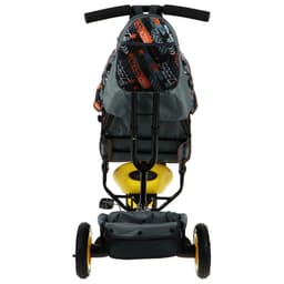 Велосипед детский трёхколёсный Vivat 1, трансформер, с родительской ручкой, диаметр колёс 8" и 10", принт скорость, оранжевый