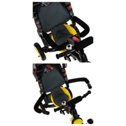 Велосипед детский трёхколёсный Vivat 1, трансформер, с родительской ручкой, диаметр колёс 8" и 10", принт скорость, оранжевый