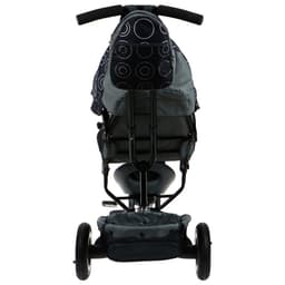 Велосипед детский трёхколёсный Vivat 1, трансформер, с родительской ручкой, диаметр колёс 8" и 10", принт круги, чёрный