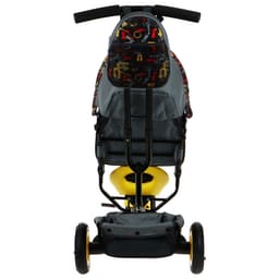 Велосипед детский трёхколёсный Vivat 1, трансформер, с родительской ручкой, диаметр колёс 8" и 10", принт стрелки, жёлтый