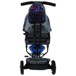 Велосипед детский трёхколёсный Vivat 1, трансформер, с родительской ручкой, диаметр колёс 8" и 10", принт стрелки, синий