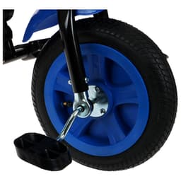 Велосипед детский трёхколёсный Vivat 1, трансформер, с родительской ручкой, диаметр колёс 8" и 10", принт стрелки, синий