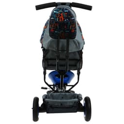 Велосипед детский трёхколёсный Vivat 1, трансформер, с родительской ручкой, диаметр колёс 8" и 10", принт стрелки, чёрный