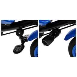 Велосипед детский трёхколёсный Vivat 1, трансформер, с родительской ручкой, диаметр колёс 8" и 10", принт стрелки, чёрный