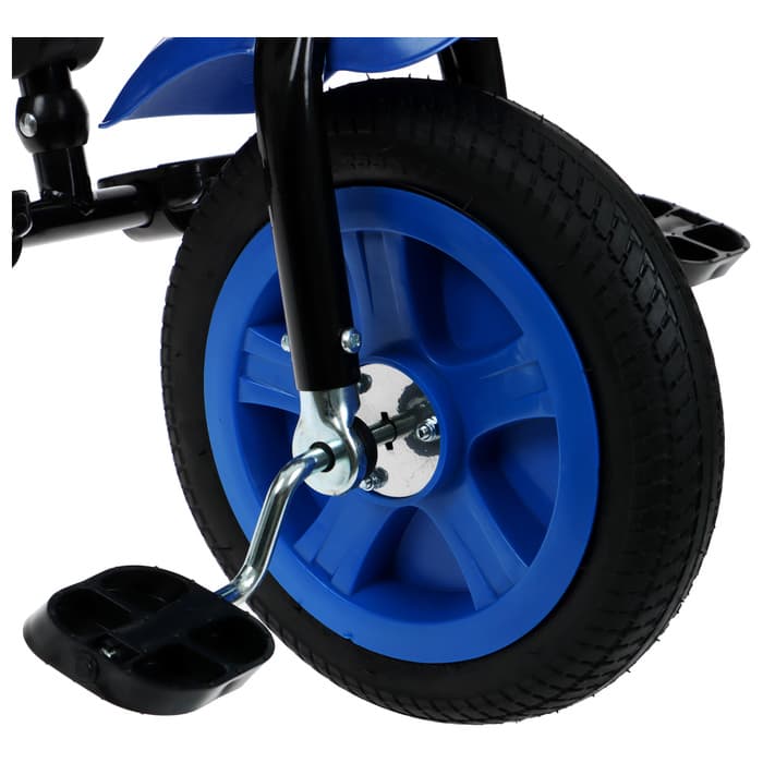 Велосипед детский трёхколёсный Vivat 1, трансформер, с родительской ручкой, диаметр колёс 8" и 10", принт стрелки, чёрный