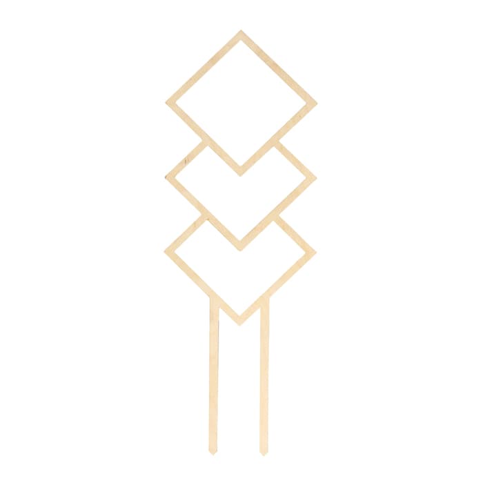 Шпалера, 36×12 см, дерево, «Ромб», Greengo