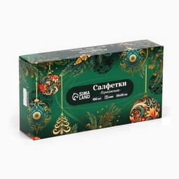Салфетки бумажные в коробке «Новый год! Зимняя сказка», 100 шт., двухслойные