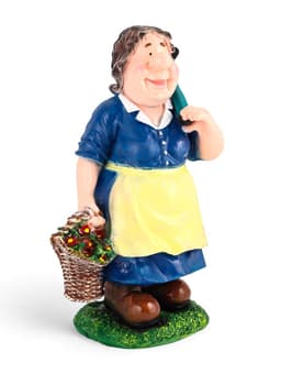 Садовая фигура из полистоуна «Баба с тяпкой», 63×23×27 см