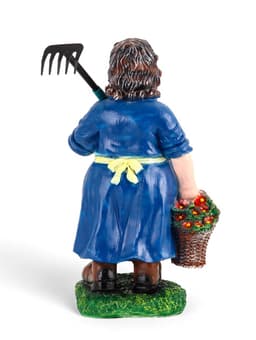 Садовая фигура из полистоуна «Баба с тяпкой», 63×23×27 см
