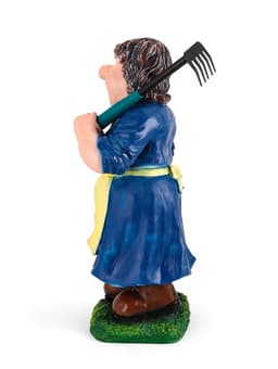 Садовая фигура из полистоуна «Баба с тяпкой», 63×23×27 см