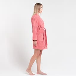 Халат женский махровый «Экономь и Я», размер 40-42, хлопок, 320 г/м², пыльно-розовый